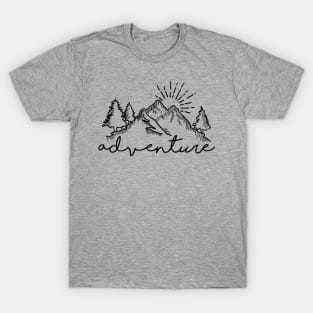 Adventure mountain Outdoor Men Women Gift T-Shirt